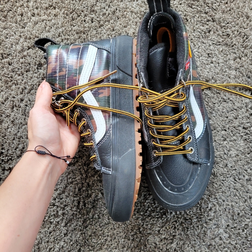 Vans SK8-HI MTE 2.0 DX Skate Sneakers Camo Black Camouflage